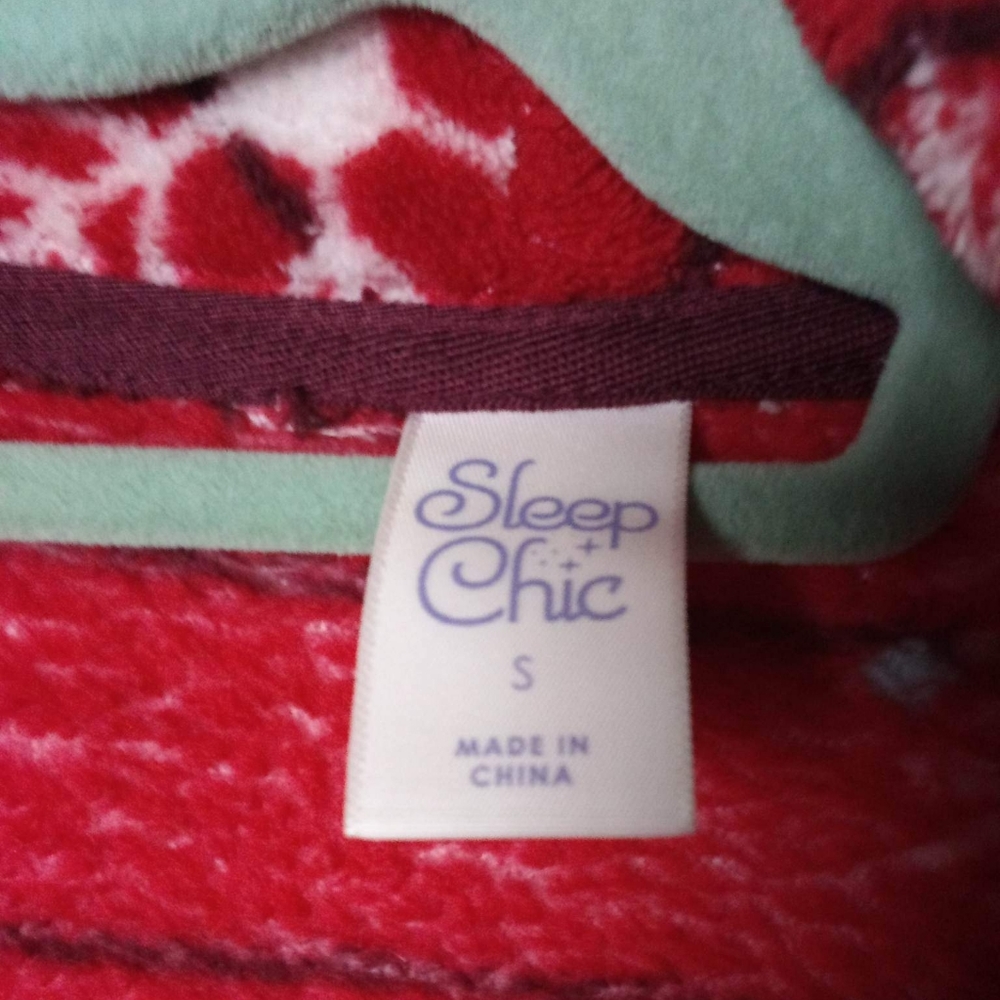 Sleepchic Red Christmas Snowflake Patterned Soft … - image 3